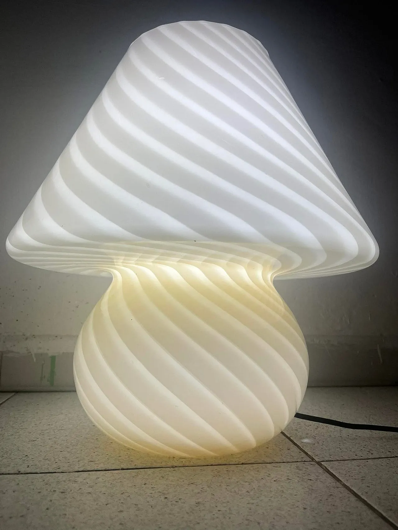 Murano mushroom lamp, 70s 8