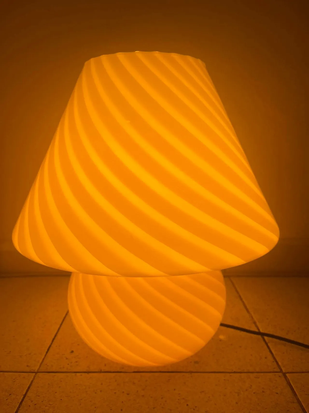 Murano mushroom lamp, 70s 10