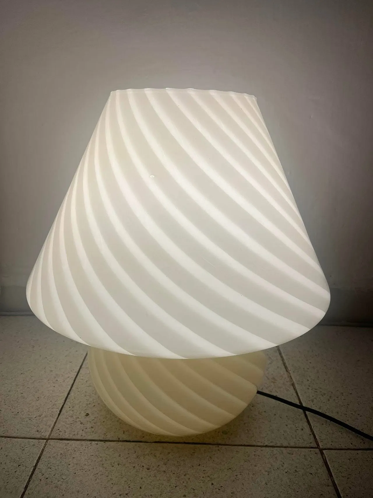 Murano mushroom lamp, 70s 12