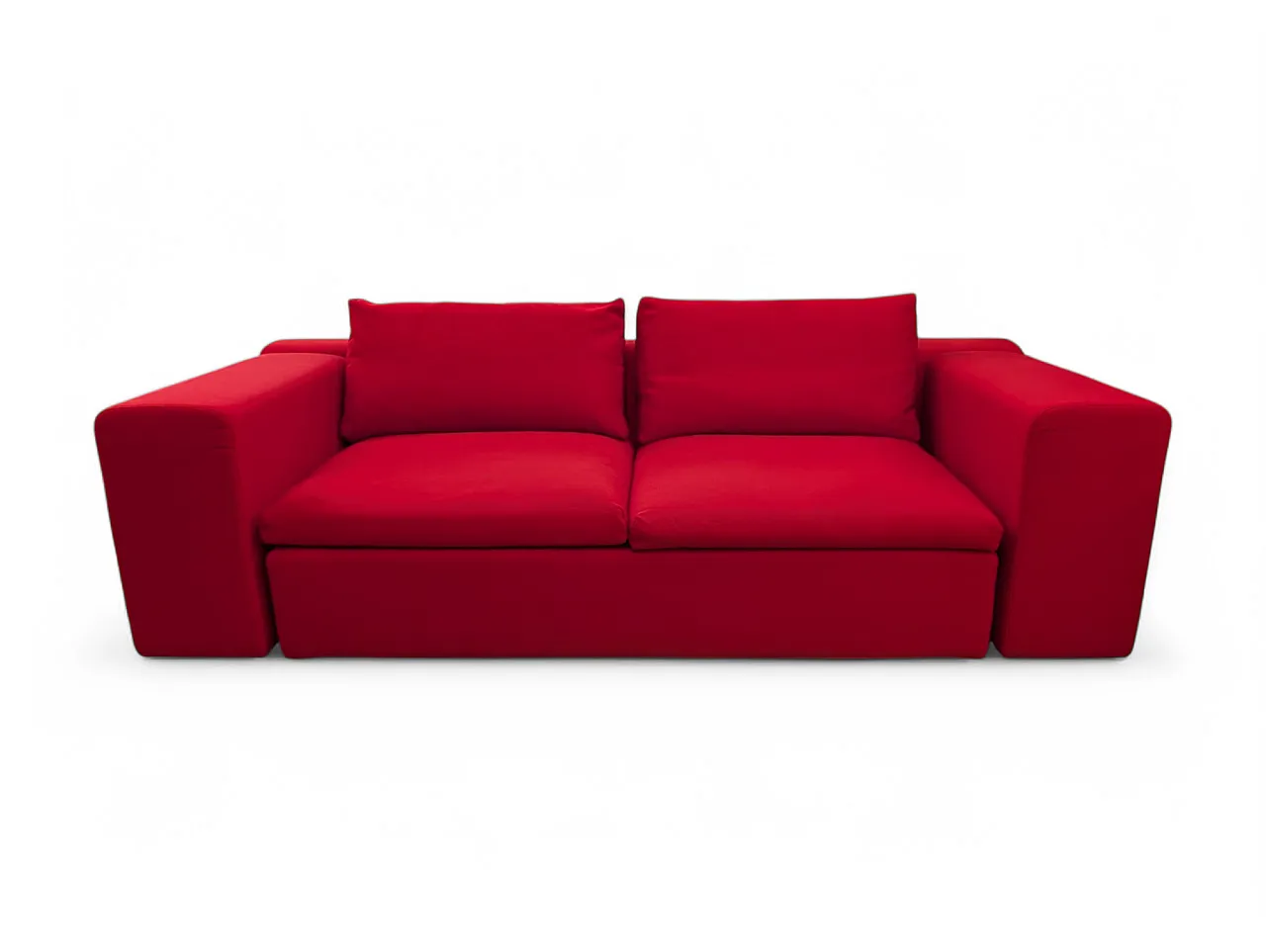 Divano in tessuto rosso mod. Springfield prod. Moroso anni 2000 1
