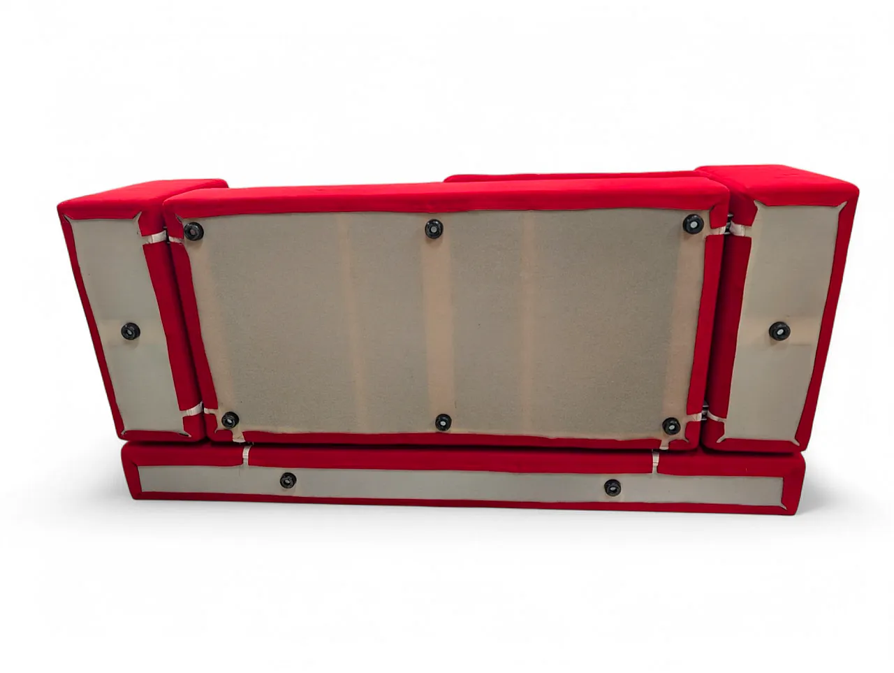 Divano in tessuto rosso mod. Springfield prod. Moroso anni 2000 11