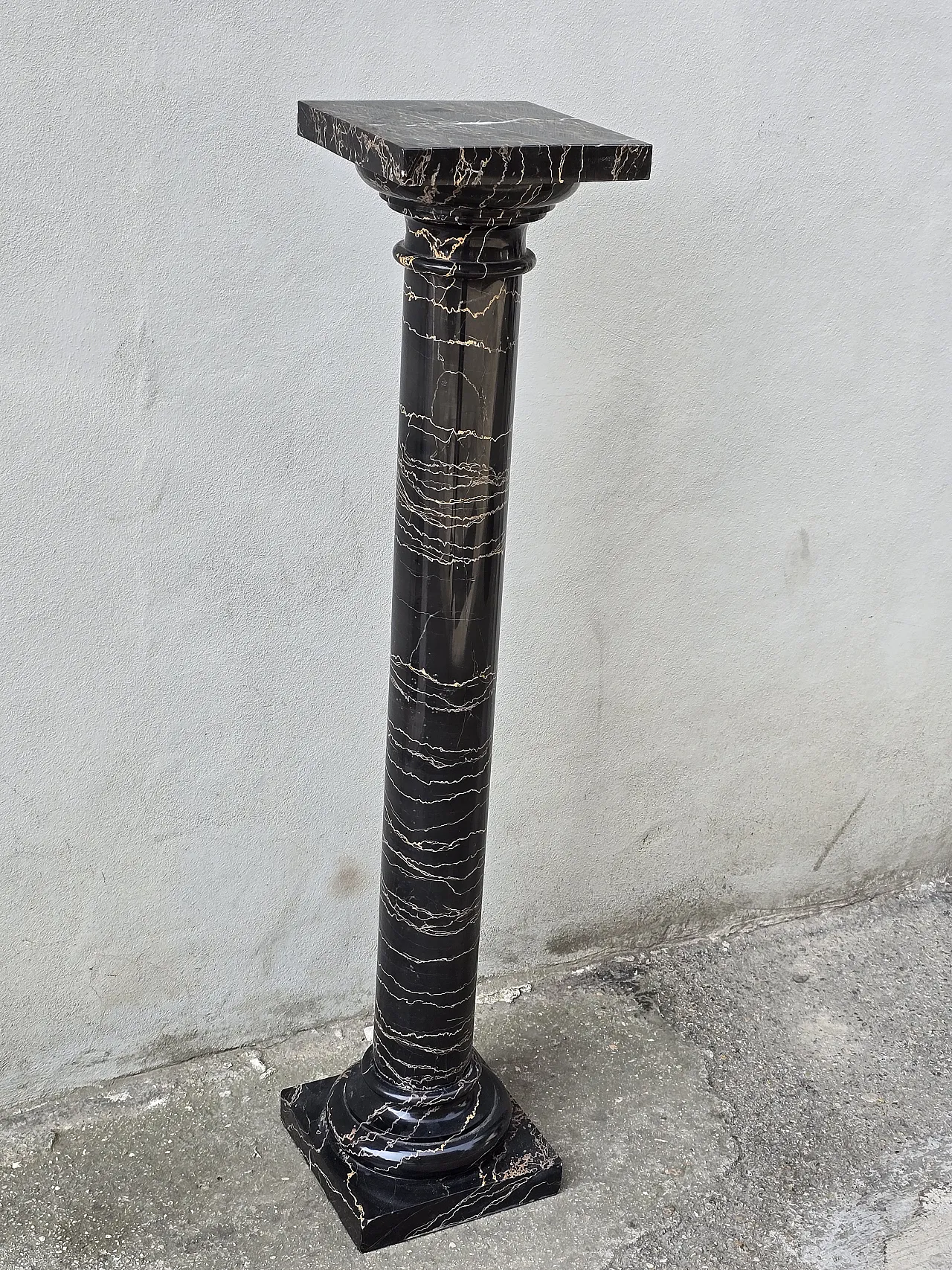Colonna in Marmo nero primi '900 2
