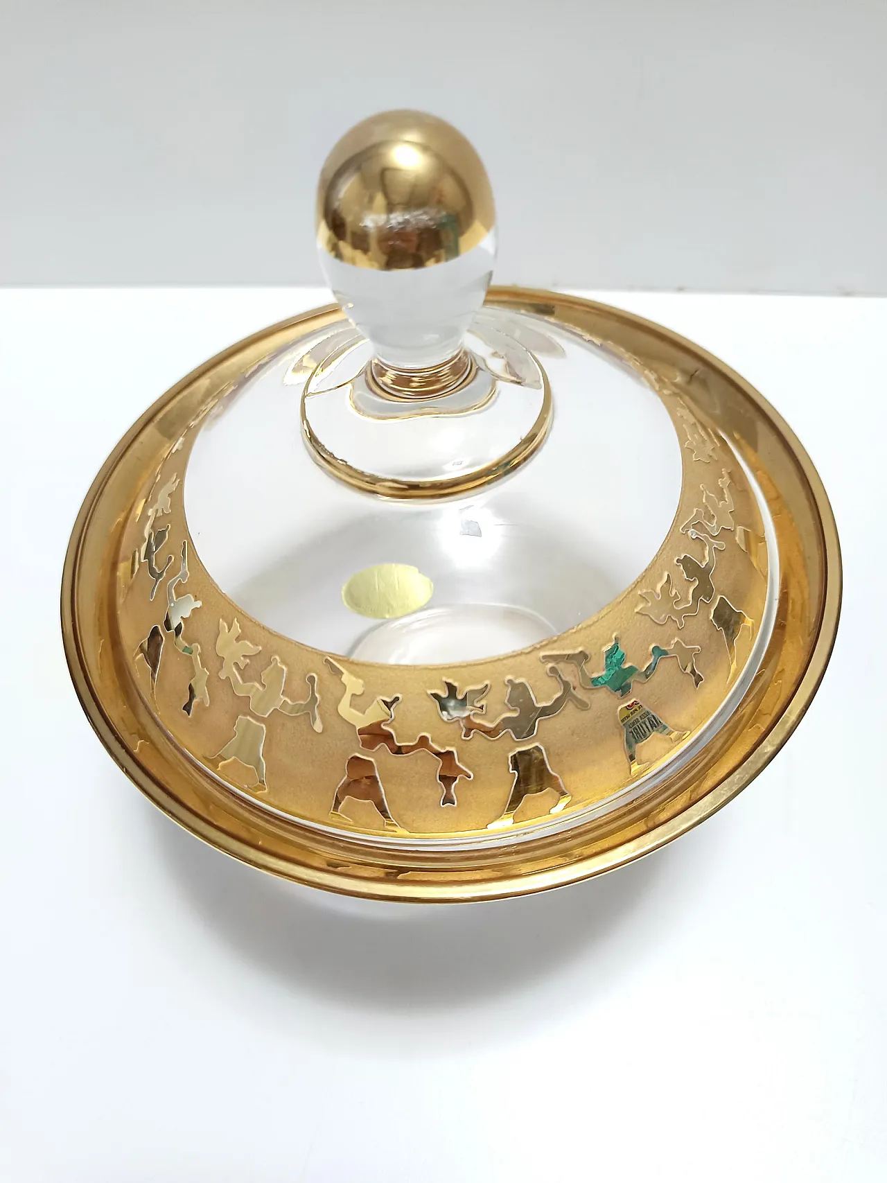 Crystal Trinket Bowl with Gold Details 6