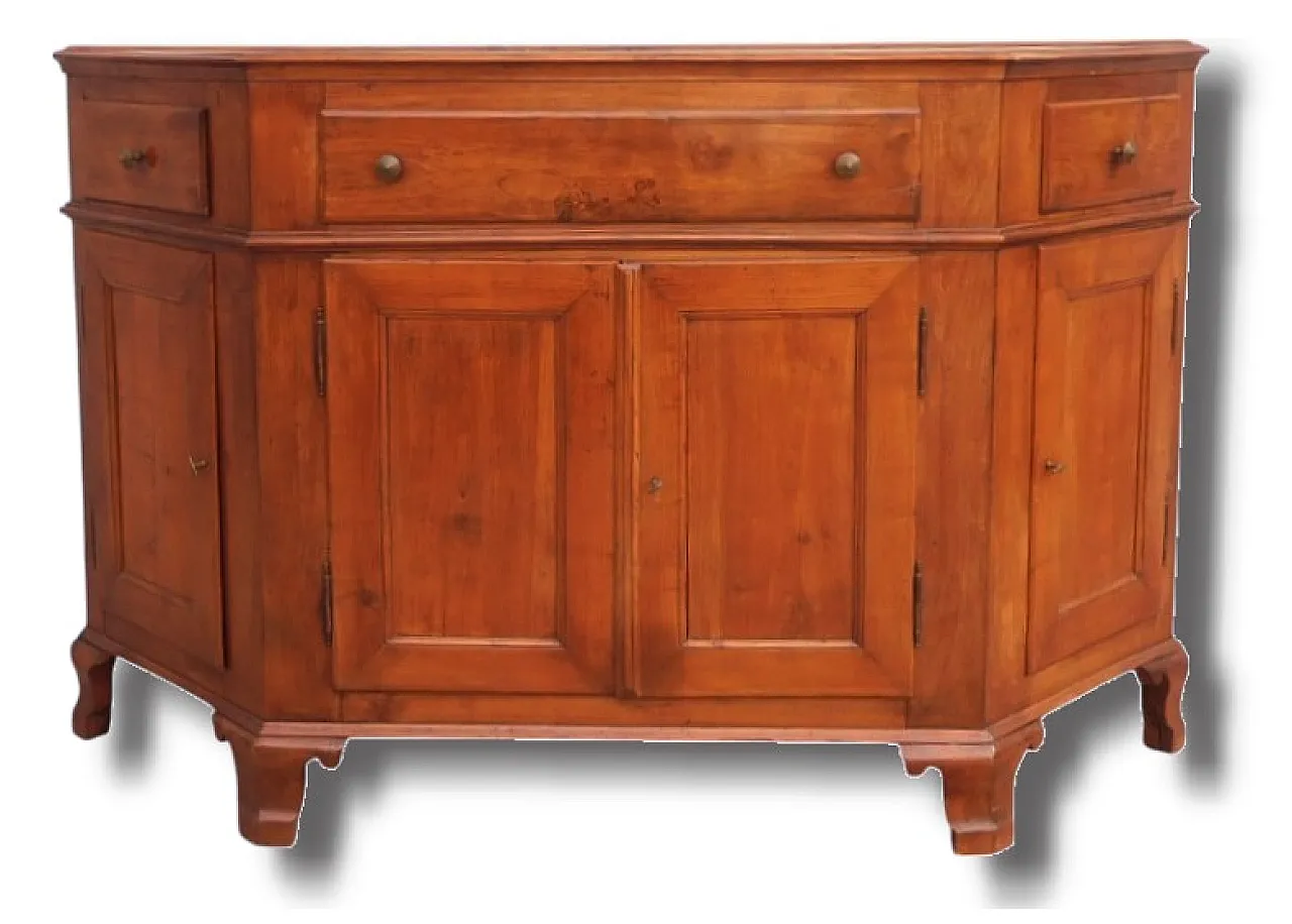 Ccredenza scantonata veneta, fine '700 2
