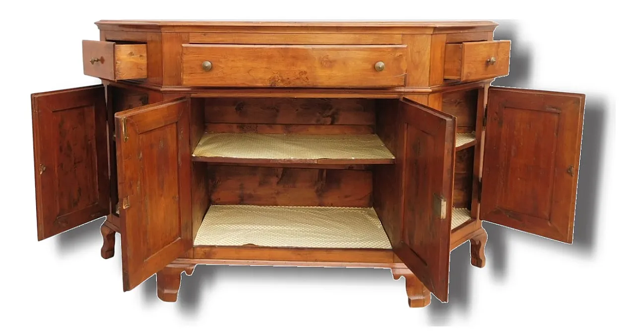 Ccredenza scantonata veneta, fine '700 6