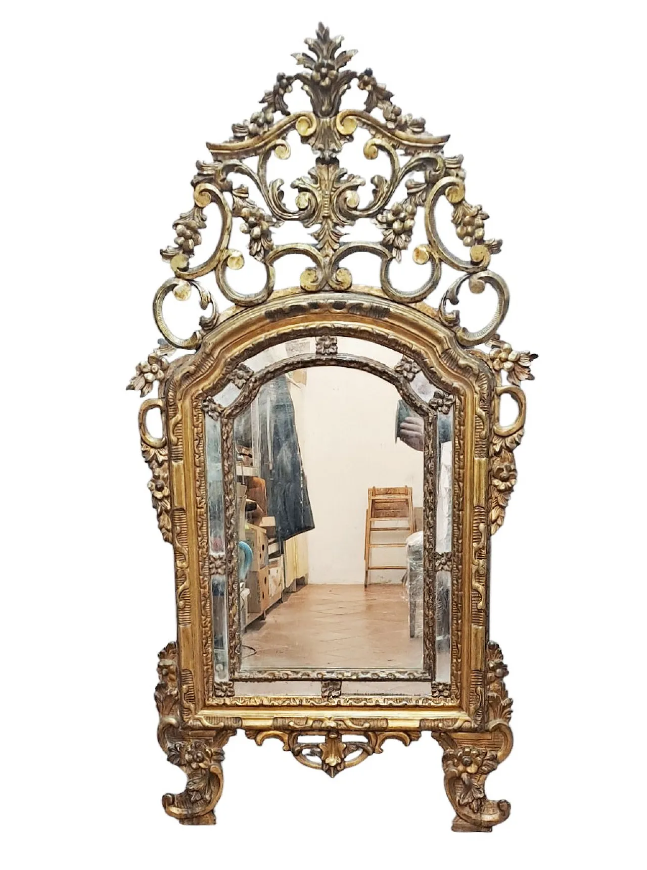 Specchiera dorata Piemonte, '700 1