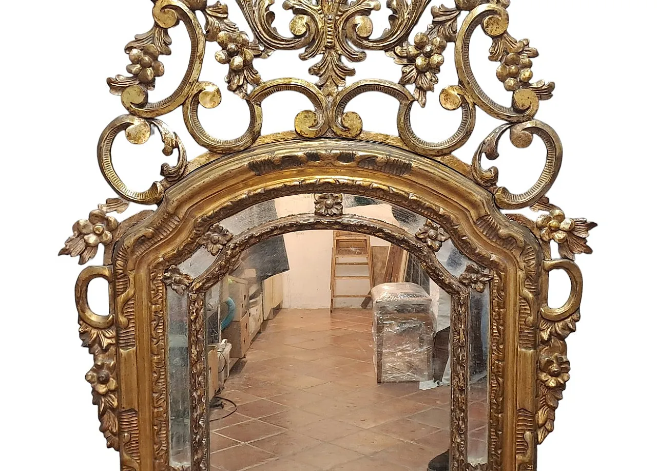 Specchiera dorata Piemonte, '700 3