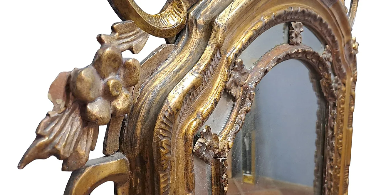 Specchiera dorata Piemonte, '700 9