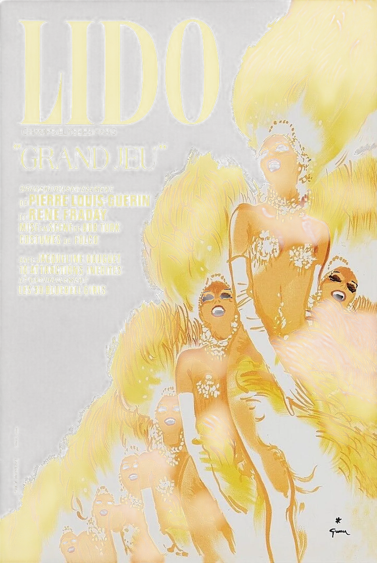 René Gruau, Lido, Gran Game, Poster, anni '70 14