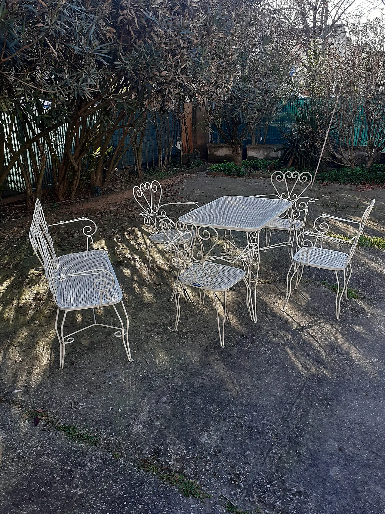 Set giardino in ferro, anni '60 1