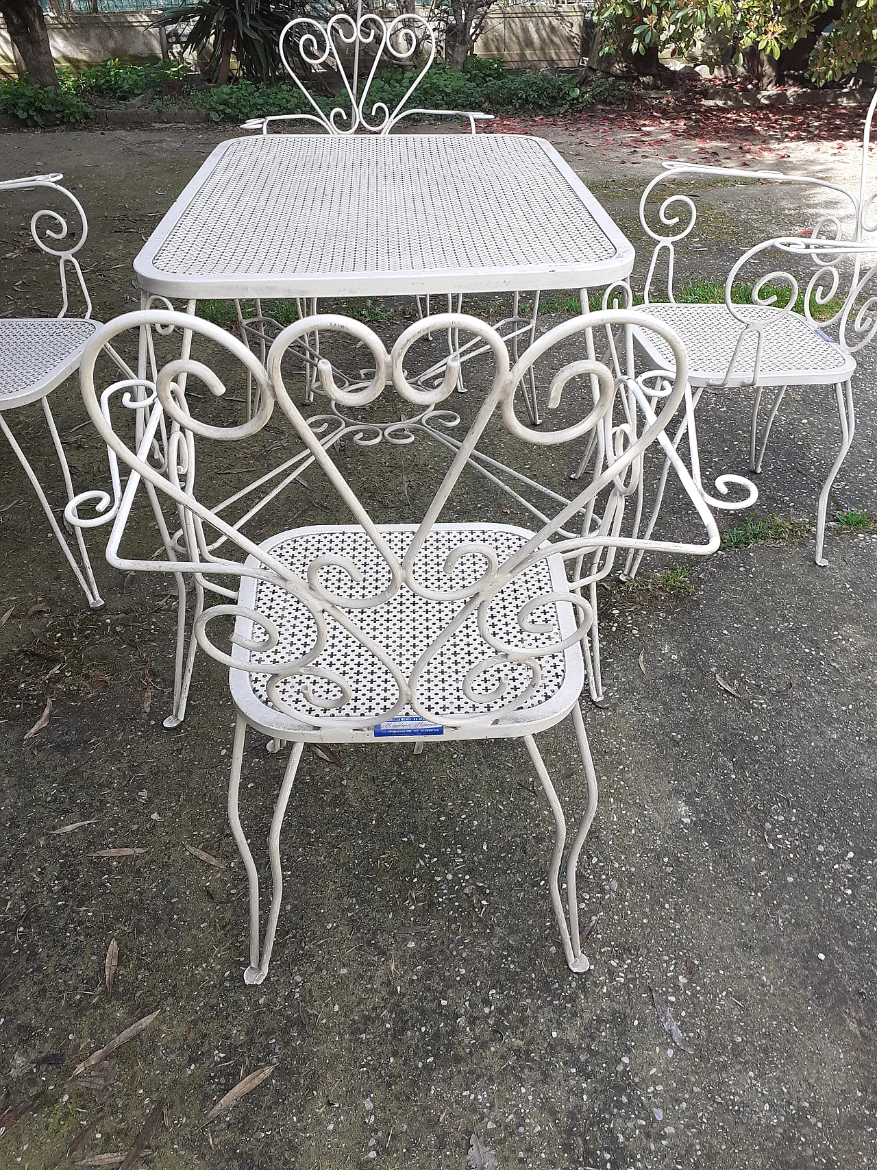 Set giardino in ferro, anni '60 19