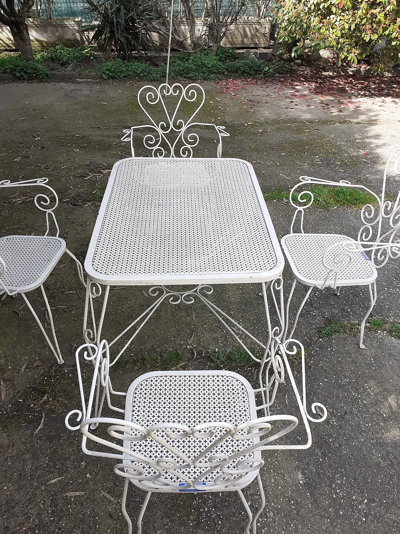 Set giardino in ferro, anni '60 20