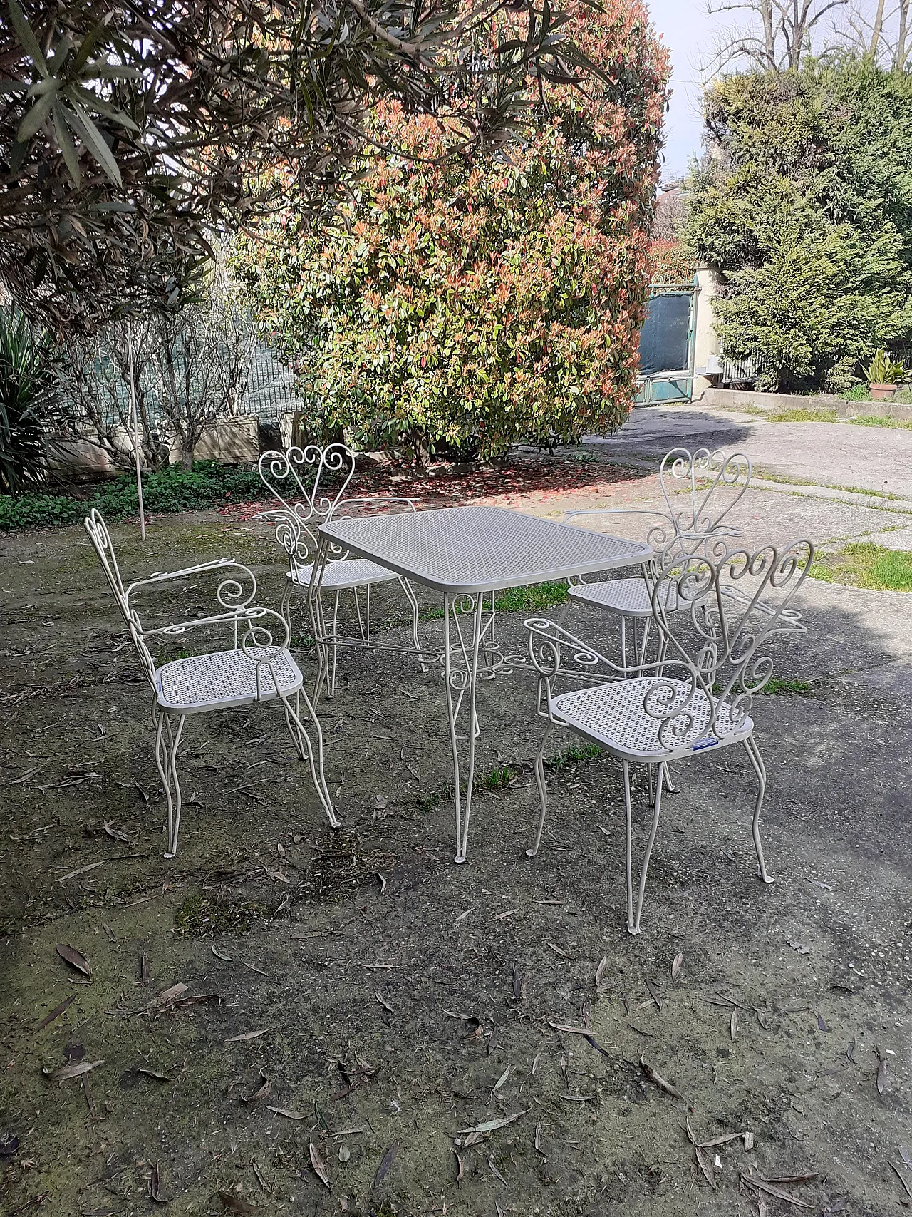 Set giardino in ferro, anni '60 21