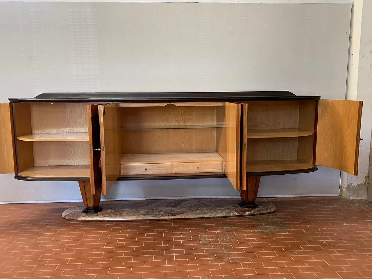 Sala intarsiata di Dassi Mobili Moderni, anni '50, set di 12 9