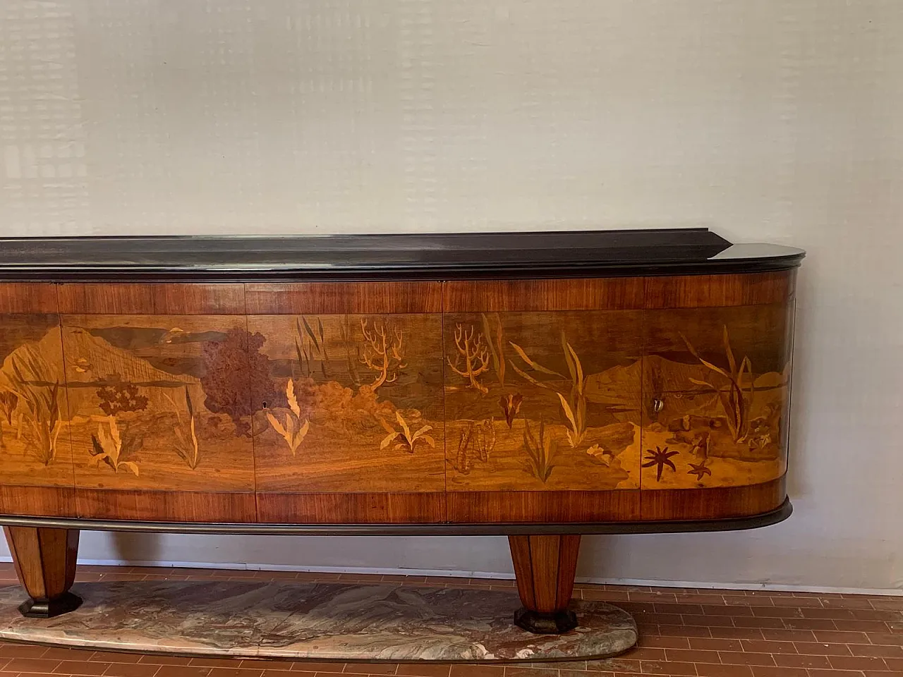 Sala intarsiata di Dassi Mobili Moderni, anni '50, set di 12 10