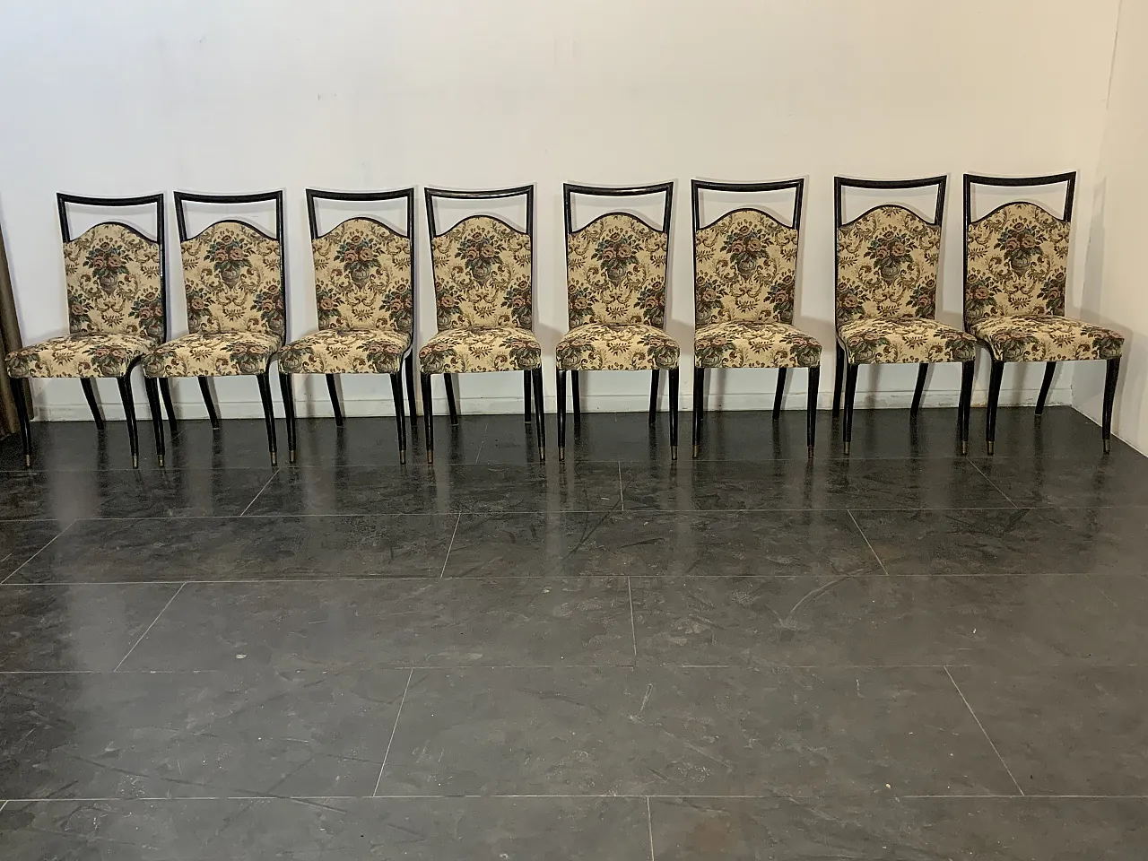 Sala intarsiata di Dassi Mobili Moderni, anni '50, set di 12 19