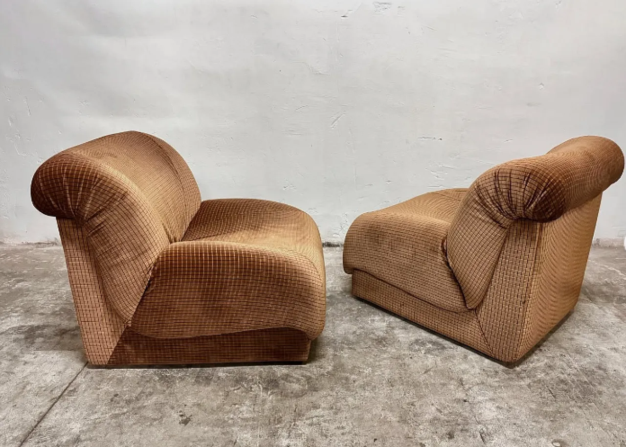 Pair of Doimo armchairs, 1970s 1