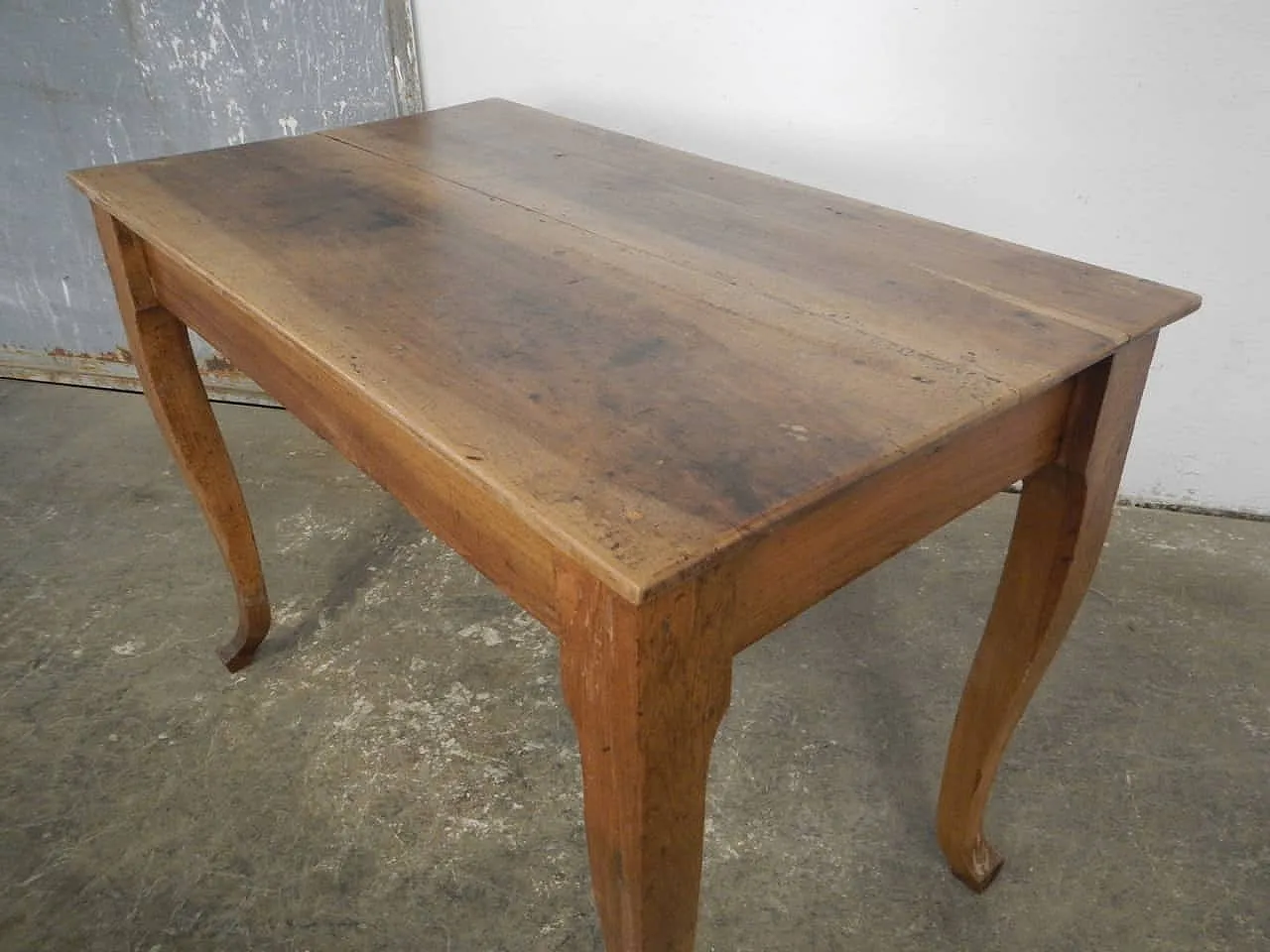 Walnut wood table, 1950s 5