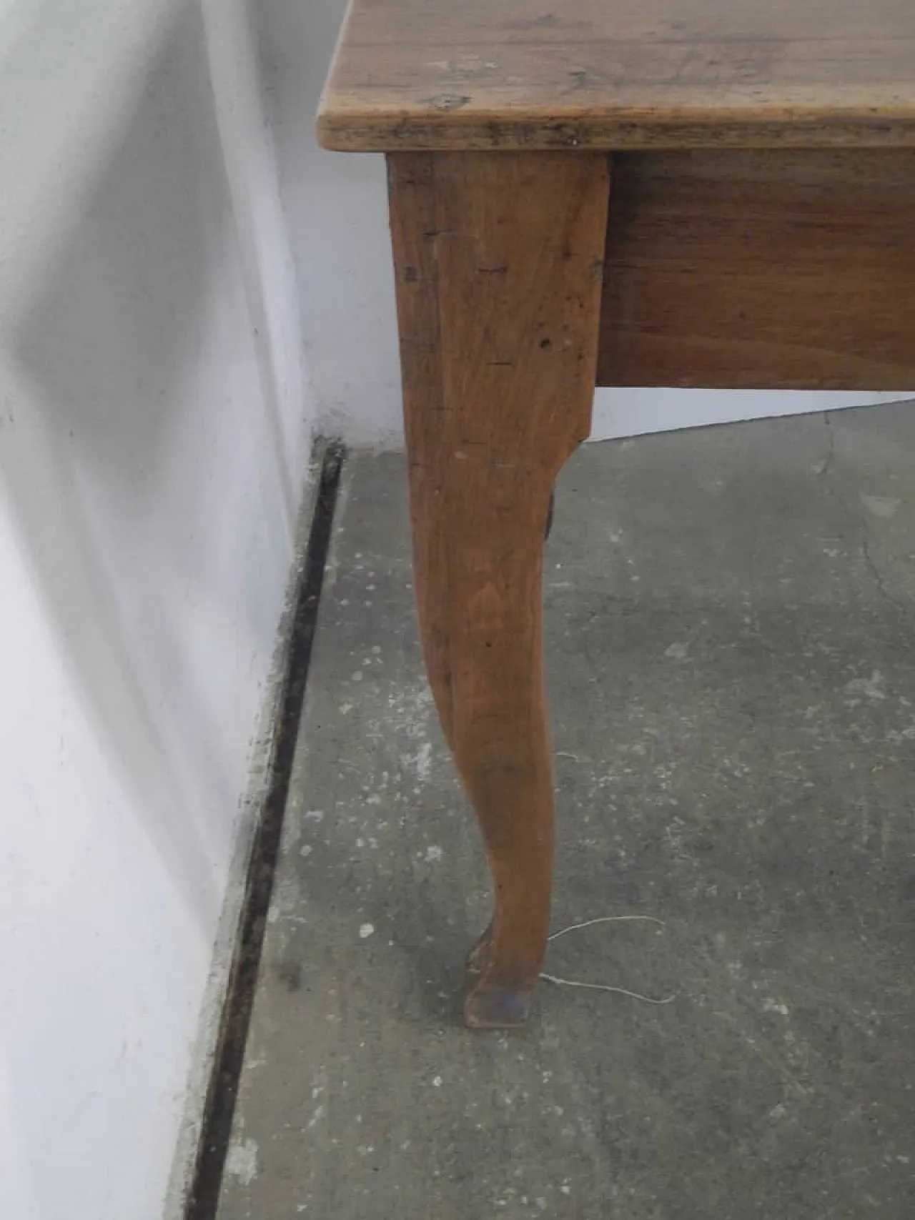 Walnut wood table, 1950s 8