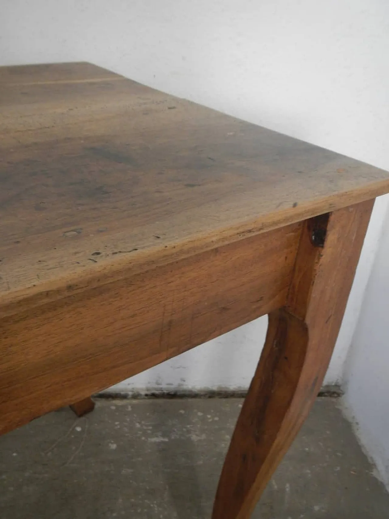 Walnut wood table, 1950s 10