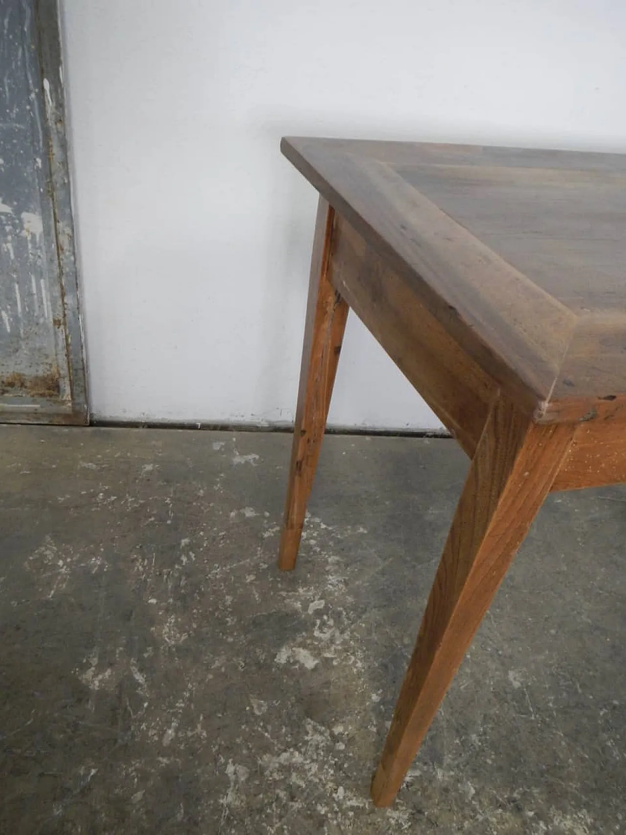 Walnut table with drawer, 1950s 6