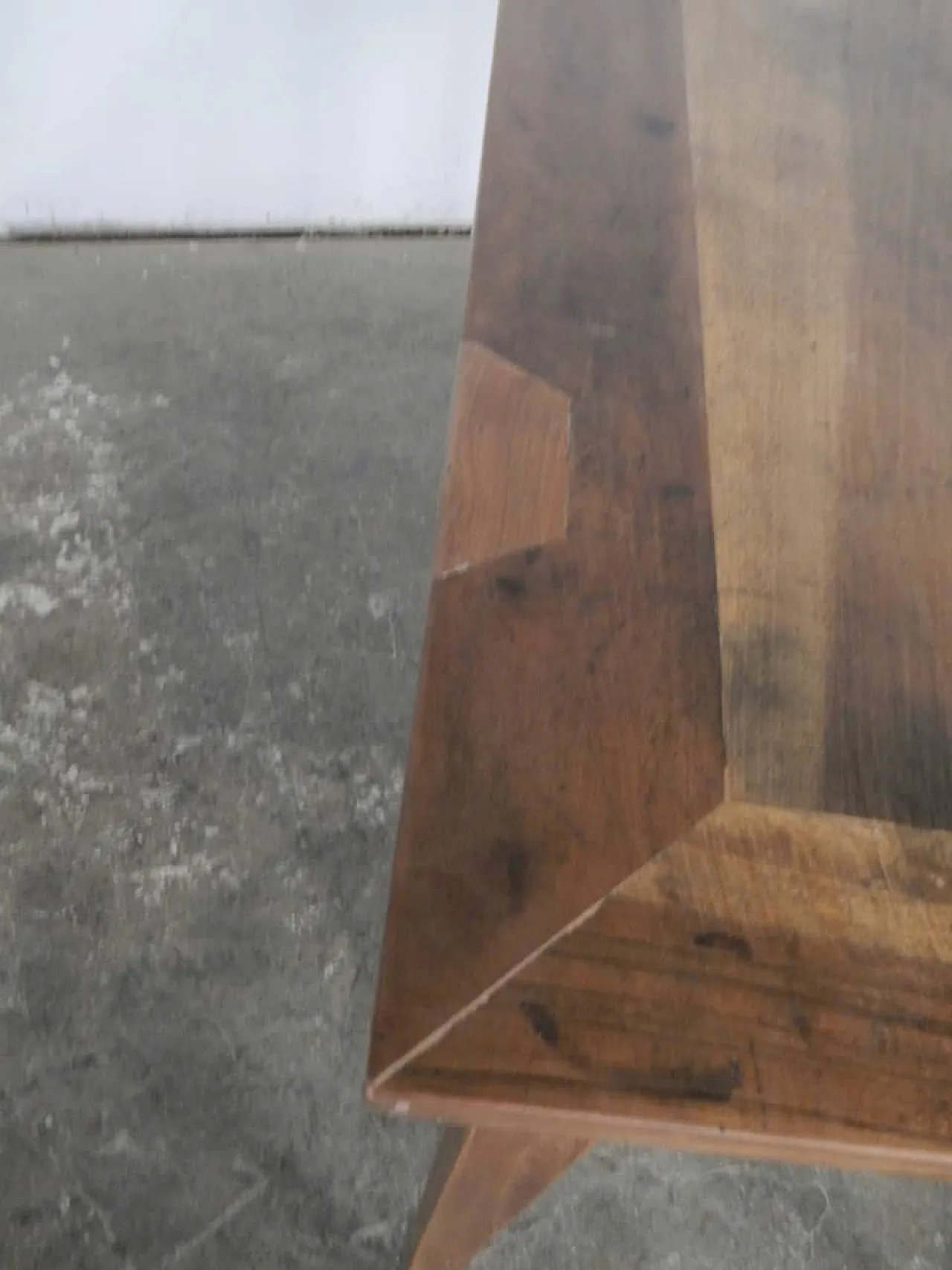 Walnut table with drawer, 1950s 7