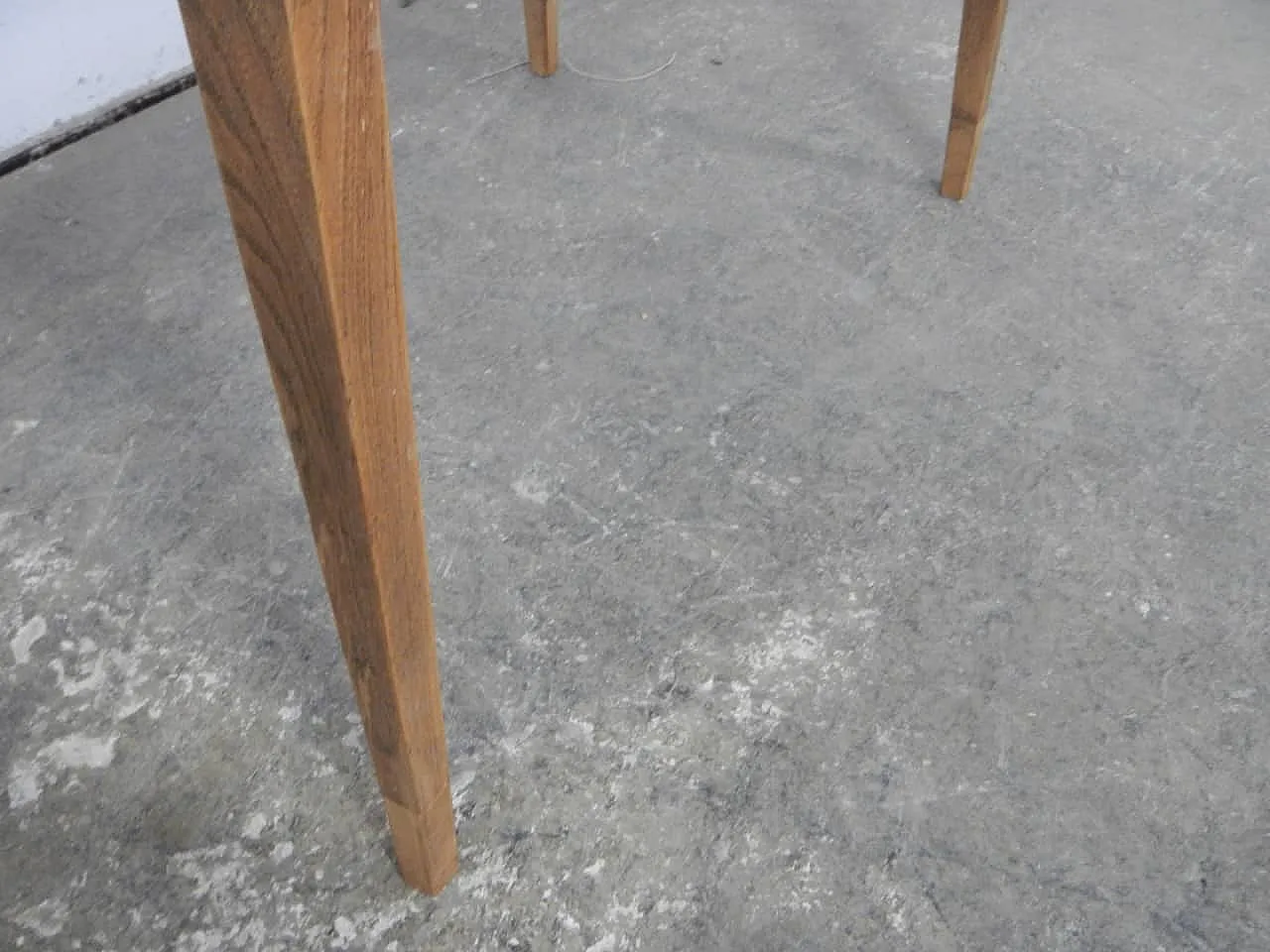 Walnut table with drawer, 1950s 8