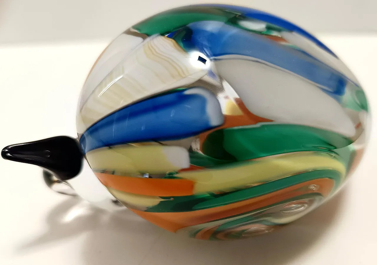 Polychrome Murano Glass Duck, Italy 1980s 10