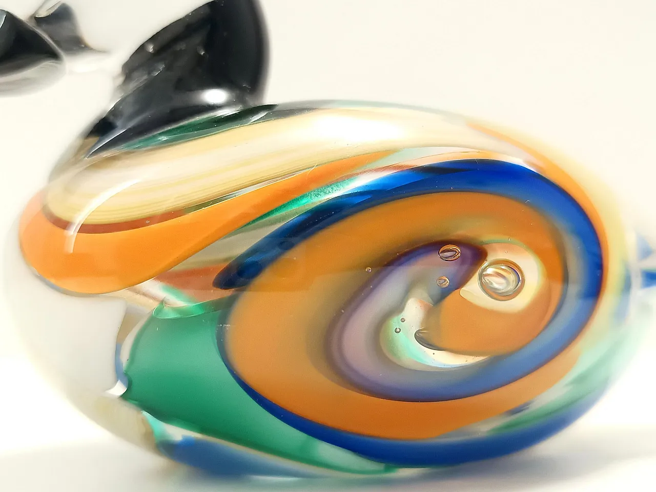 Polychrome Murano Glass Duck, Italy 1980s 11