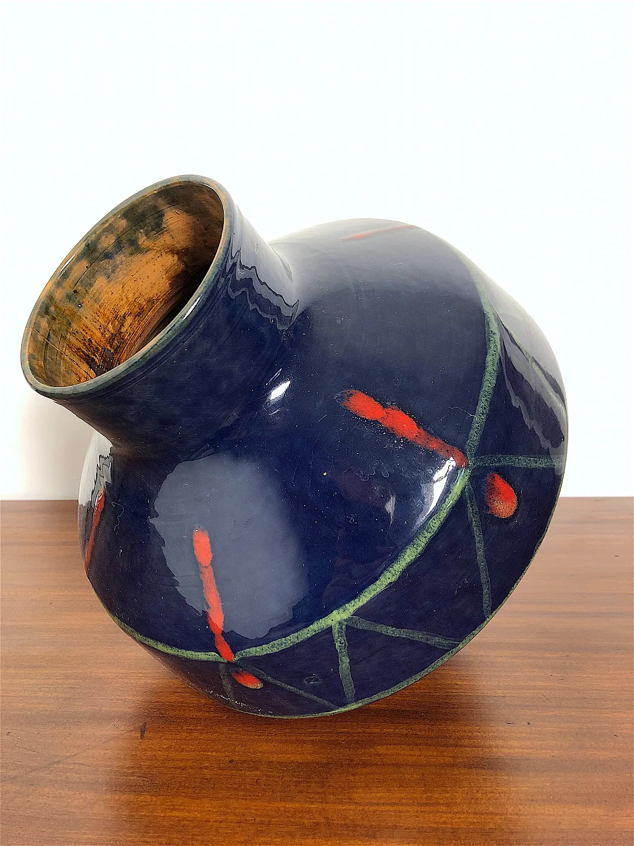 Vaso in ceramica Bassetti Anni 60 Made in Italy 3