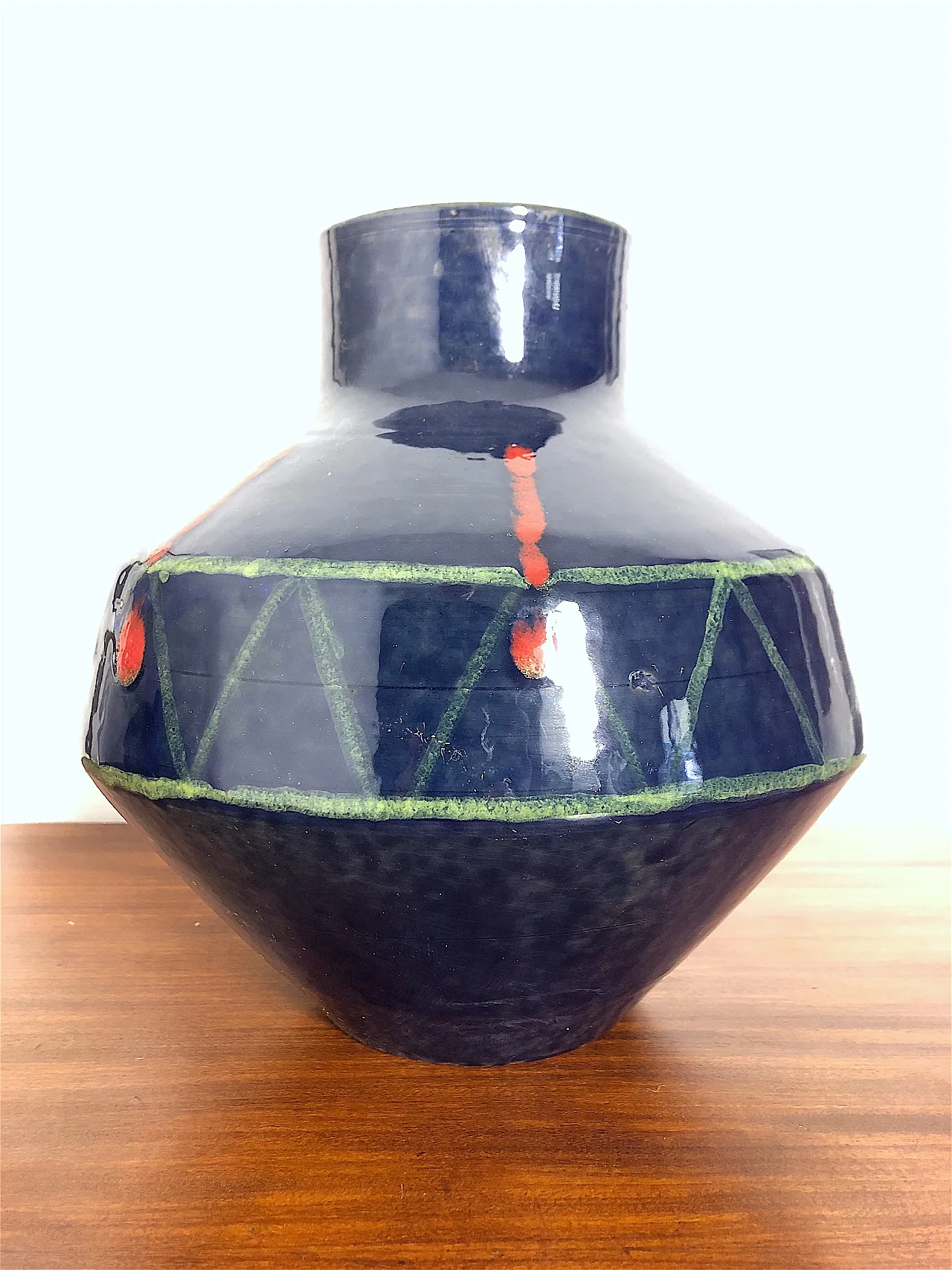 Vaso in ceramica Bassetti Anni 60 Made in Italy 9