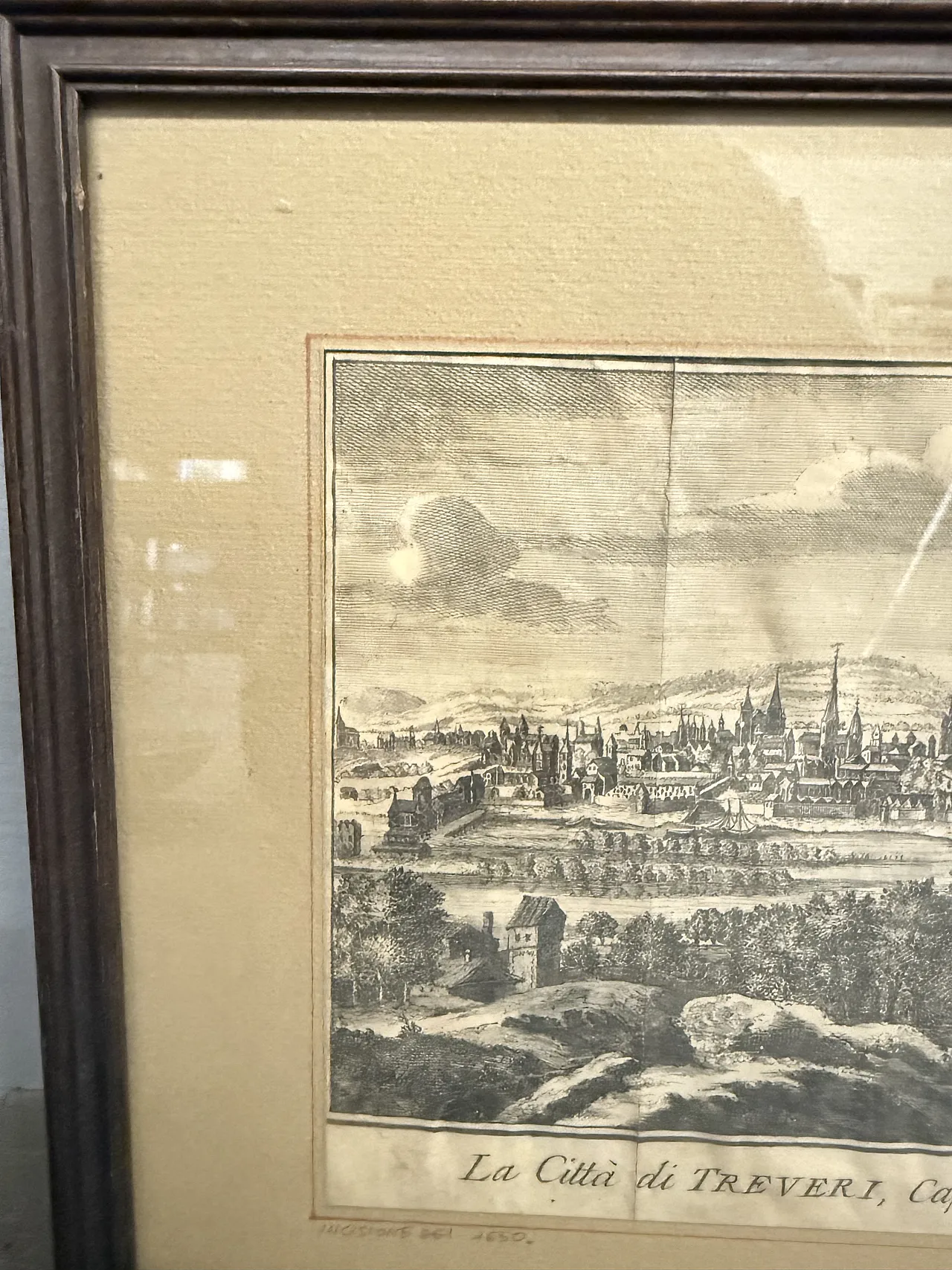 Incisioni con città Gand e Treveri, '800 9