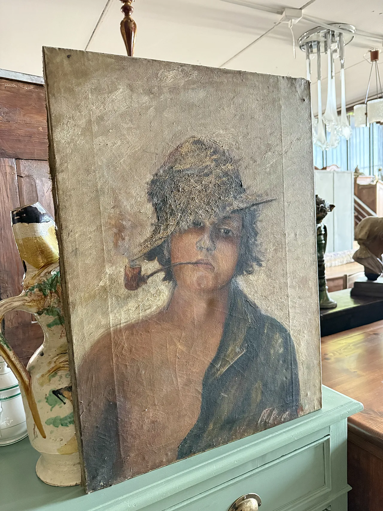 Scugnizzo napoletano, olio su tela, fine '800 2