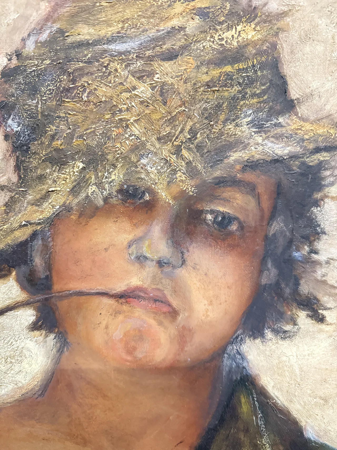 Scugnizzo napoletano, olio su tela, fine '800 8