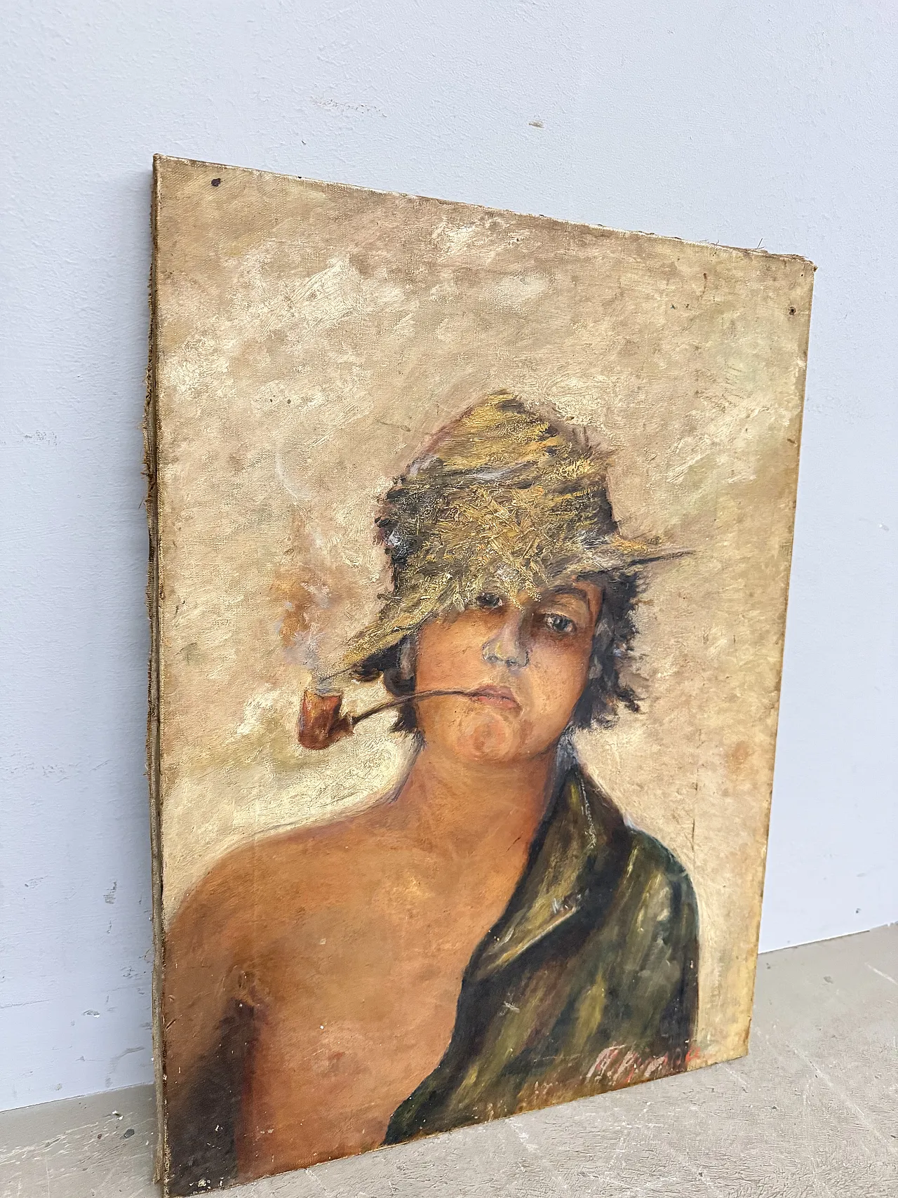 Scugnizzo napoletano, olio su tela, fine '800 11
