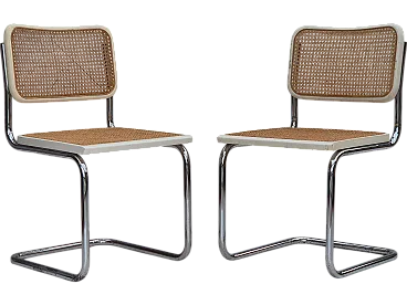 Pair of Italian vintage chairs, Bauhaus style, 70s