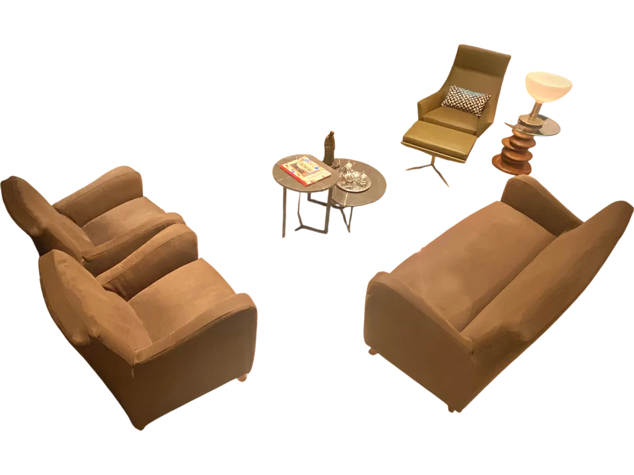 Divano e due poltrone Mobil Girgi modello Alice, 1980 12