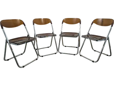4 folding chairs, 70s