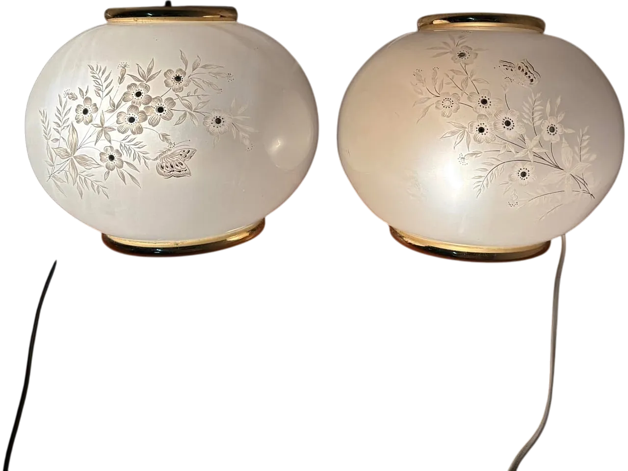 Coppia applique vetro di Murano, anni '70 11