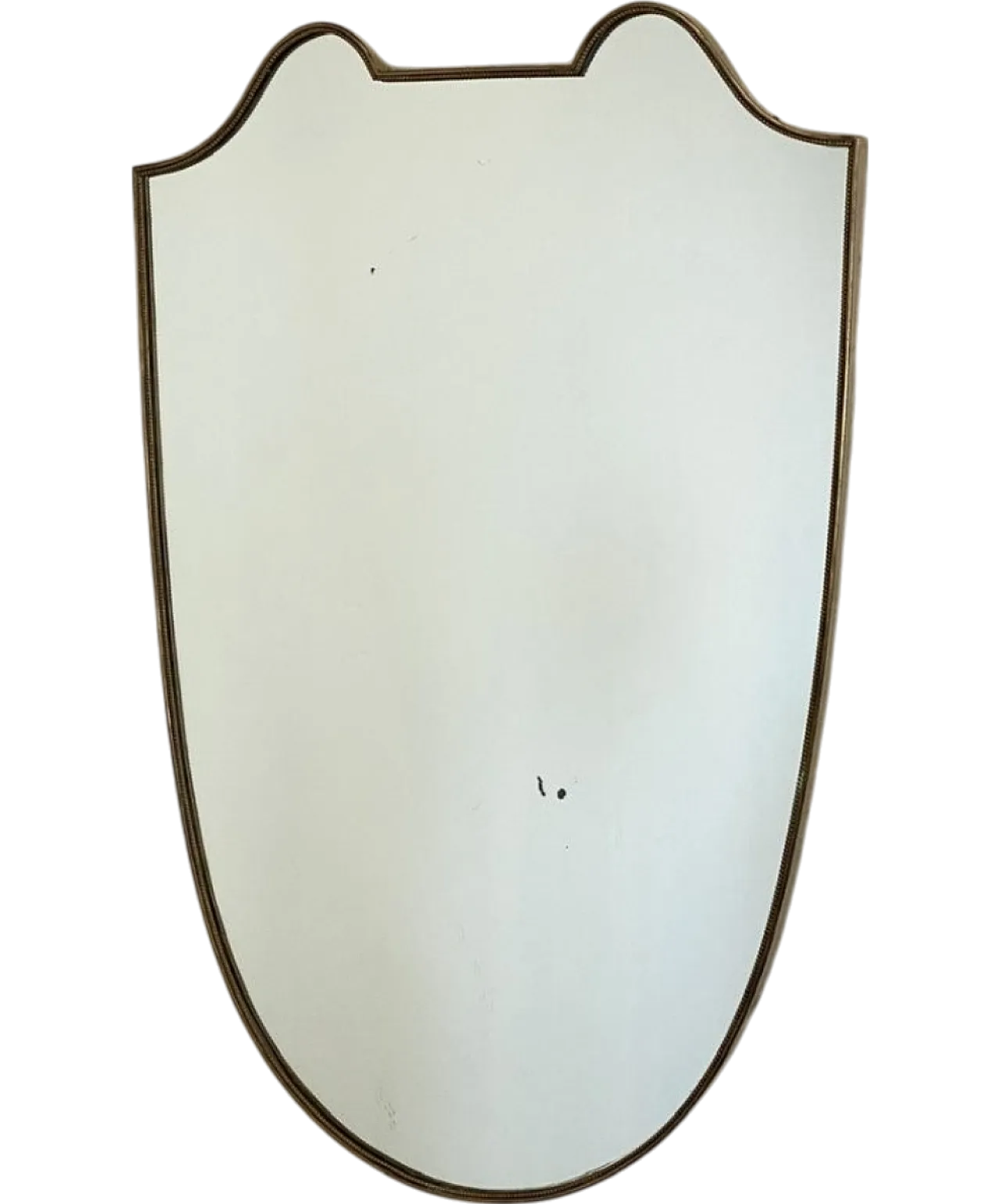 Specchio in ottone nello stile di Gio Ponti, anni '50 12