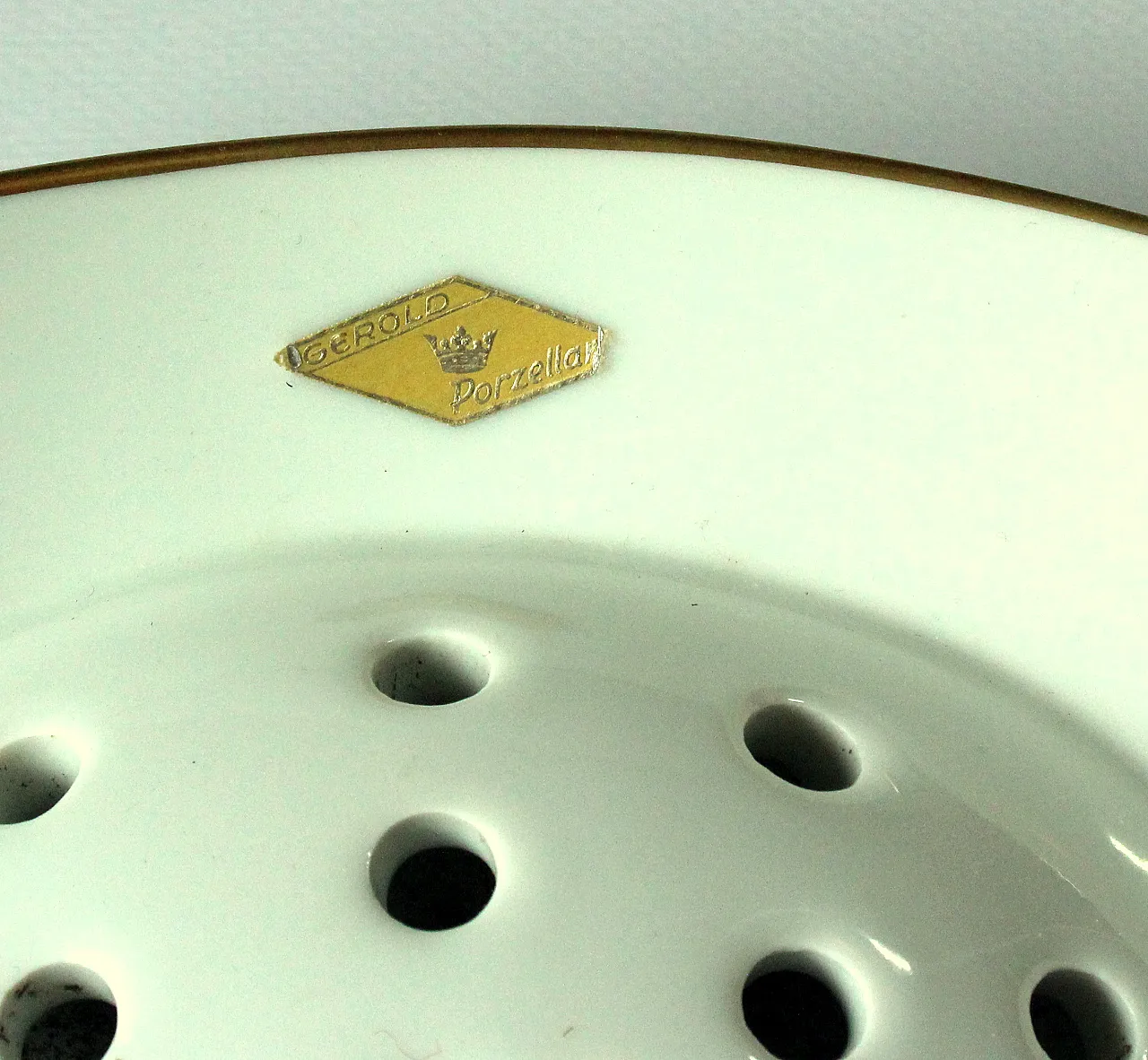 Vaso di porcellana Ikebana di Gerold Baviera, anni '50 3