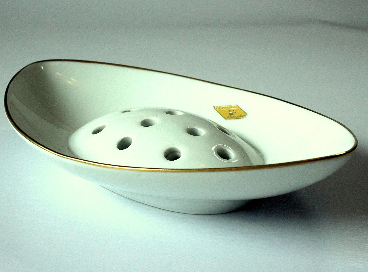 Vaso di porcellana Ikebana di Gerold Baviera, anni '50 4