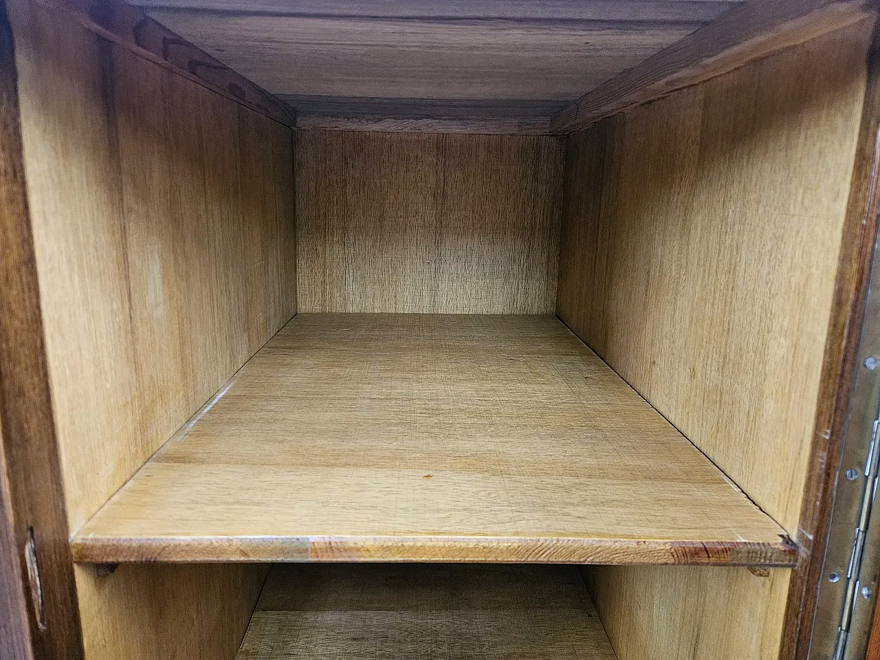 Open desk Art Decò in oak with drawers, 1930 18