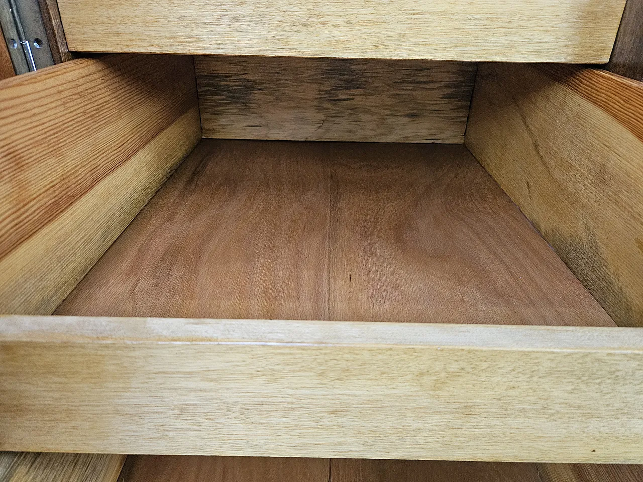 Open desk Art Decò in oak with drawers, 1930 28