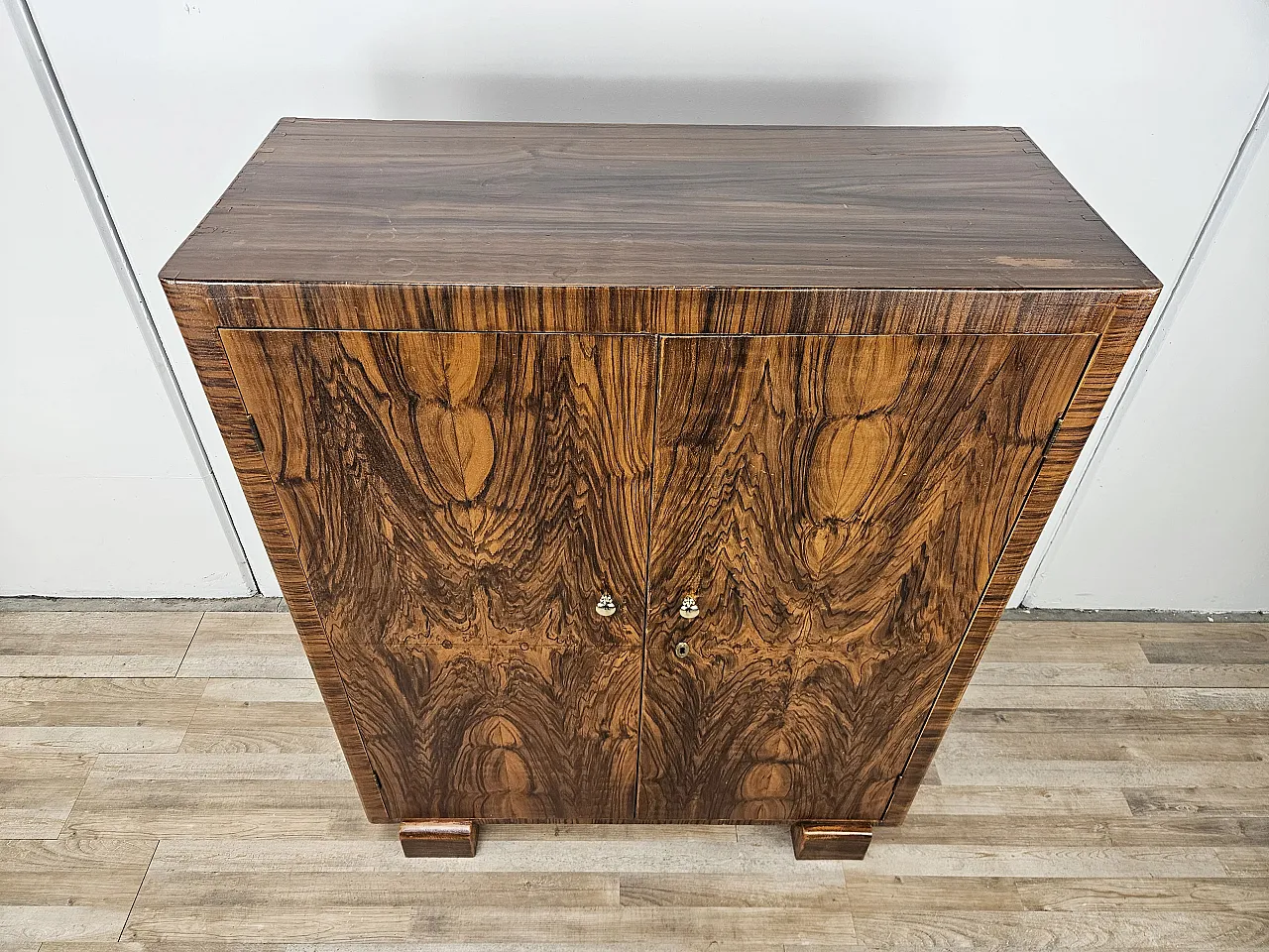 Sideboard in mahogany and fir with internal shelves, 1940s 2
