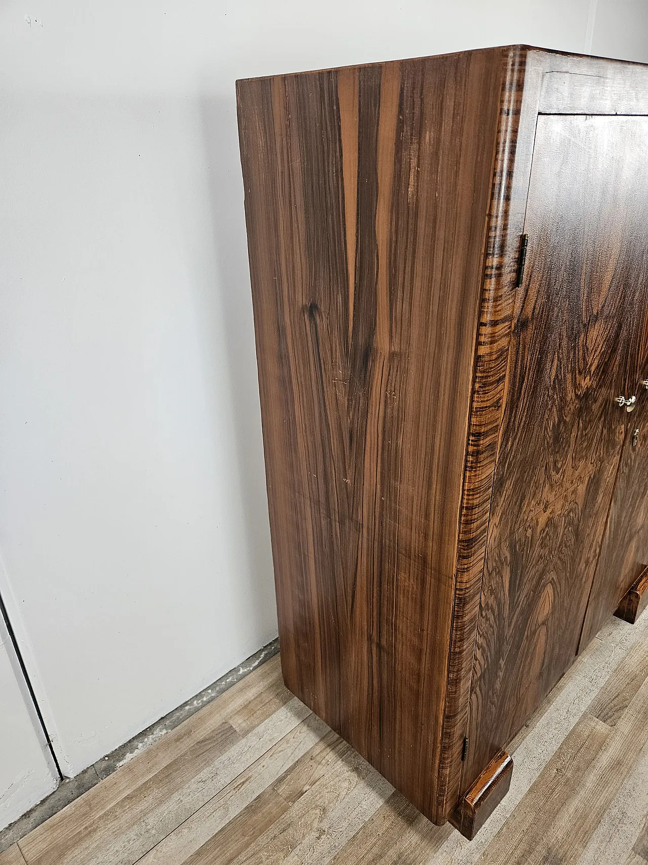 Sideboard in mahogany and fir with internal shelves, 1940s 4