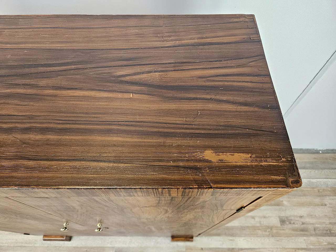 Sideboard in mahogany and fir with internal shelves, 1940s 5