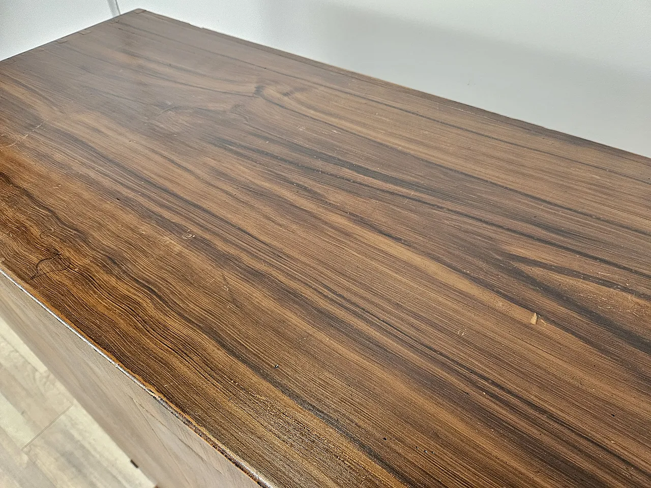 Sideboard in mahogany and fir with internal shelves, 1940s 9