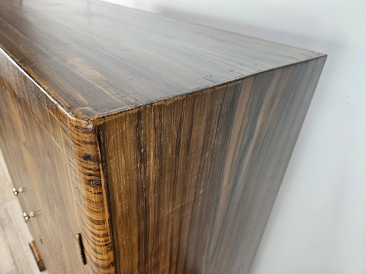 Sideboard in mahogany and fir with internal shelves, 1940s 10