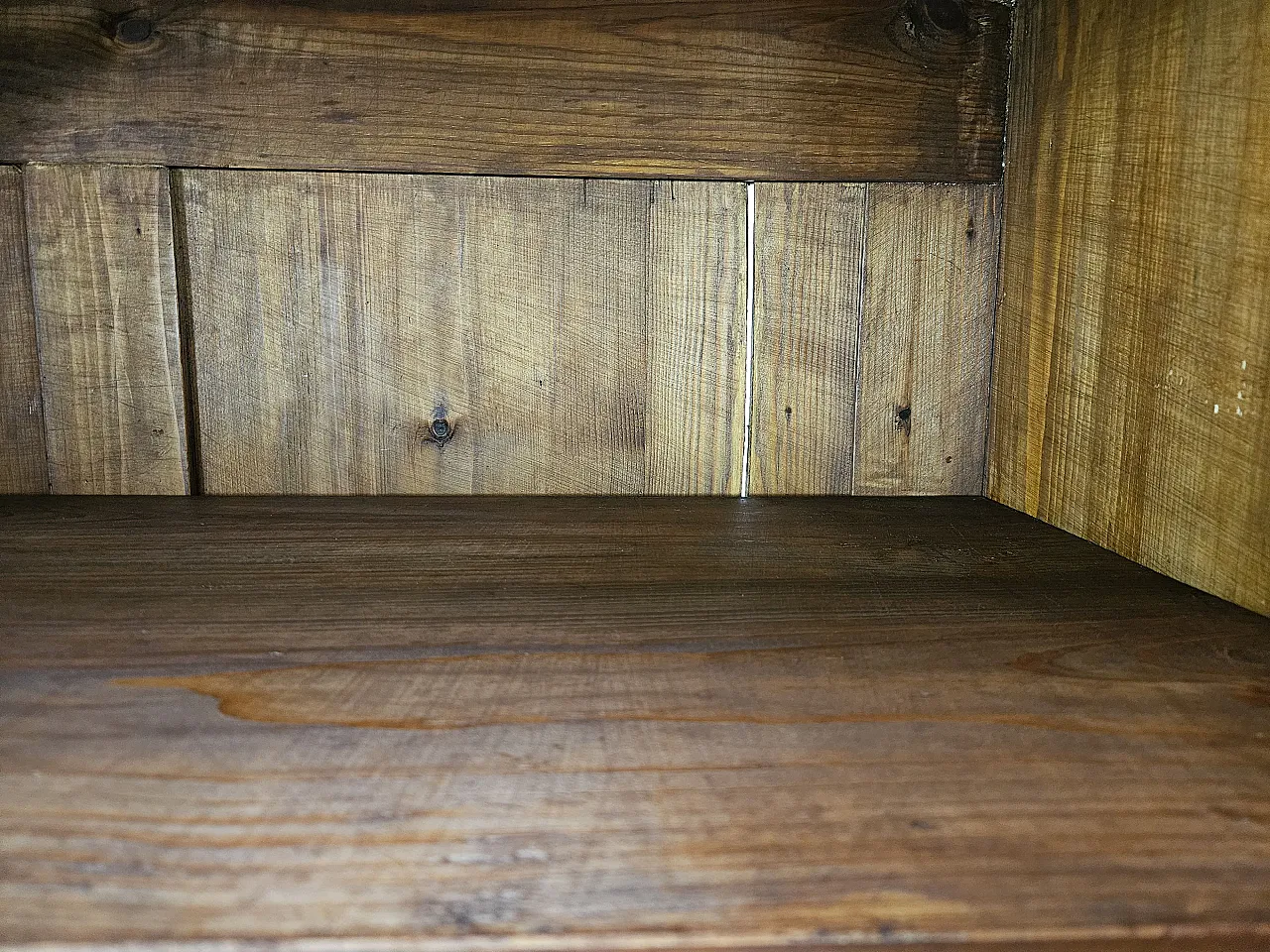 Sideboard in mahogany and fir with internal shelves, 1940s 23